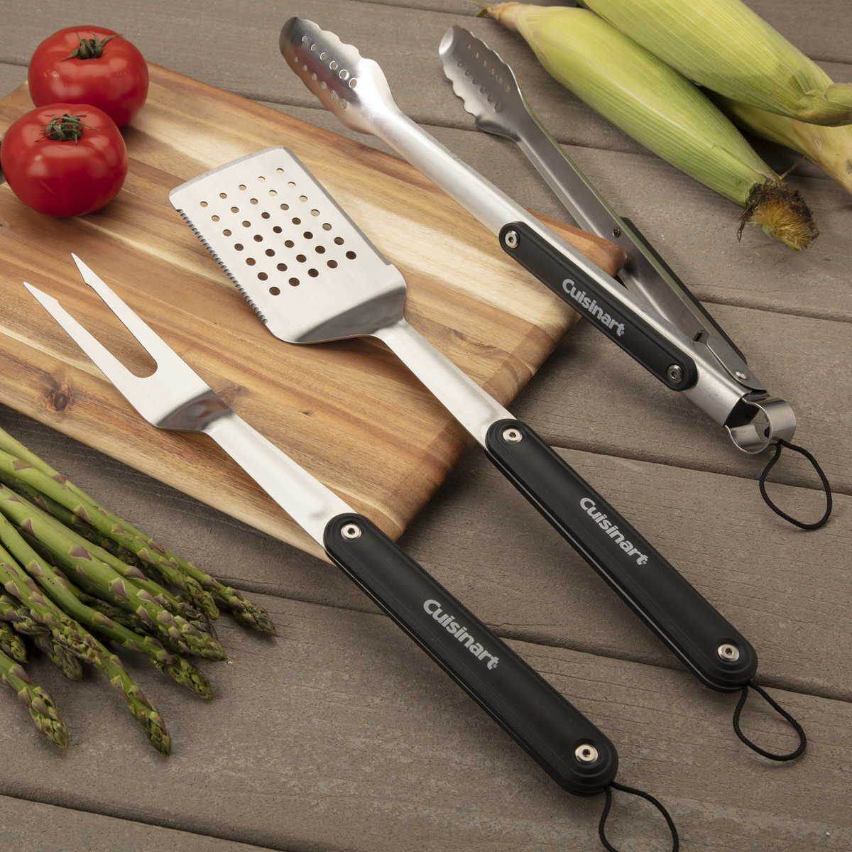 Cuisinart 3 Piece Magnetic Grill Tool Set - Image 4