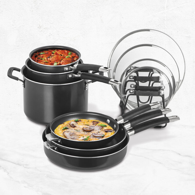 11-Piece Nesting Non-Stick Cookware Set