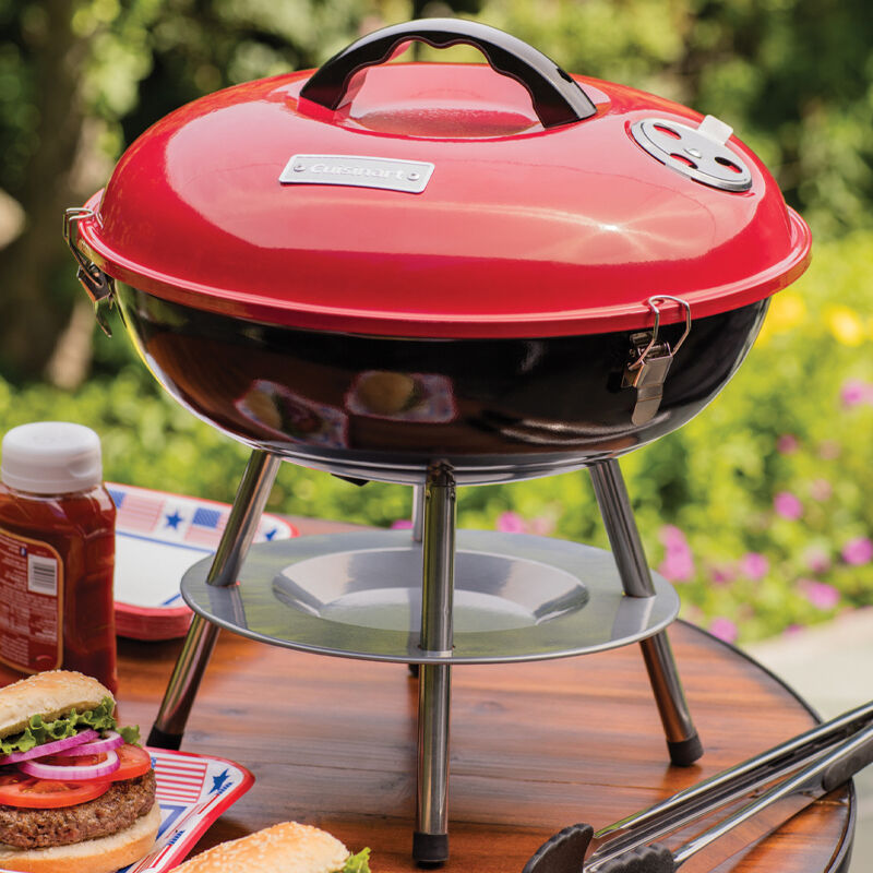 Red – 14" Portable Charcoal Grill — Game