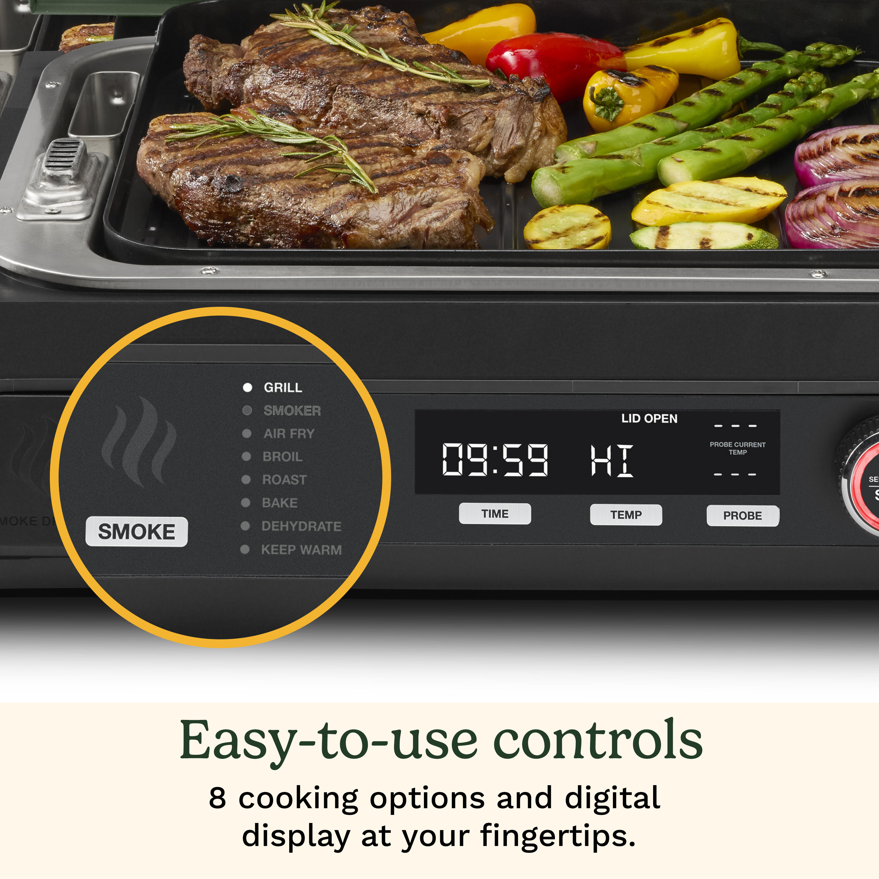 FlavorBoost 8-in-1 Outdoor Electric Grill — Cup - Image 8