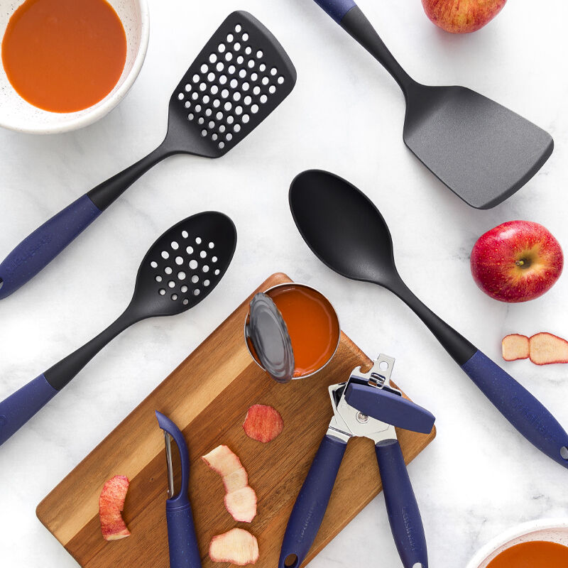 Blue – Oceanware Slotted Spoon - Image 2