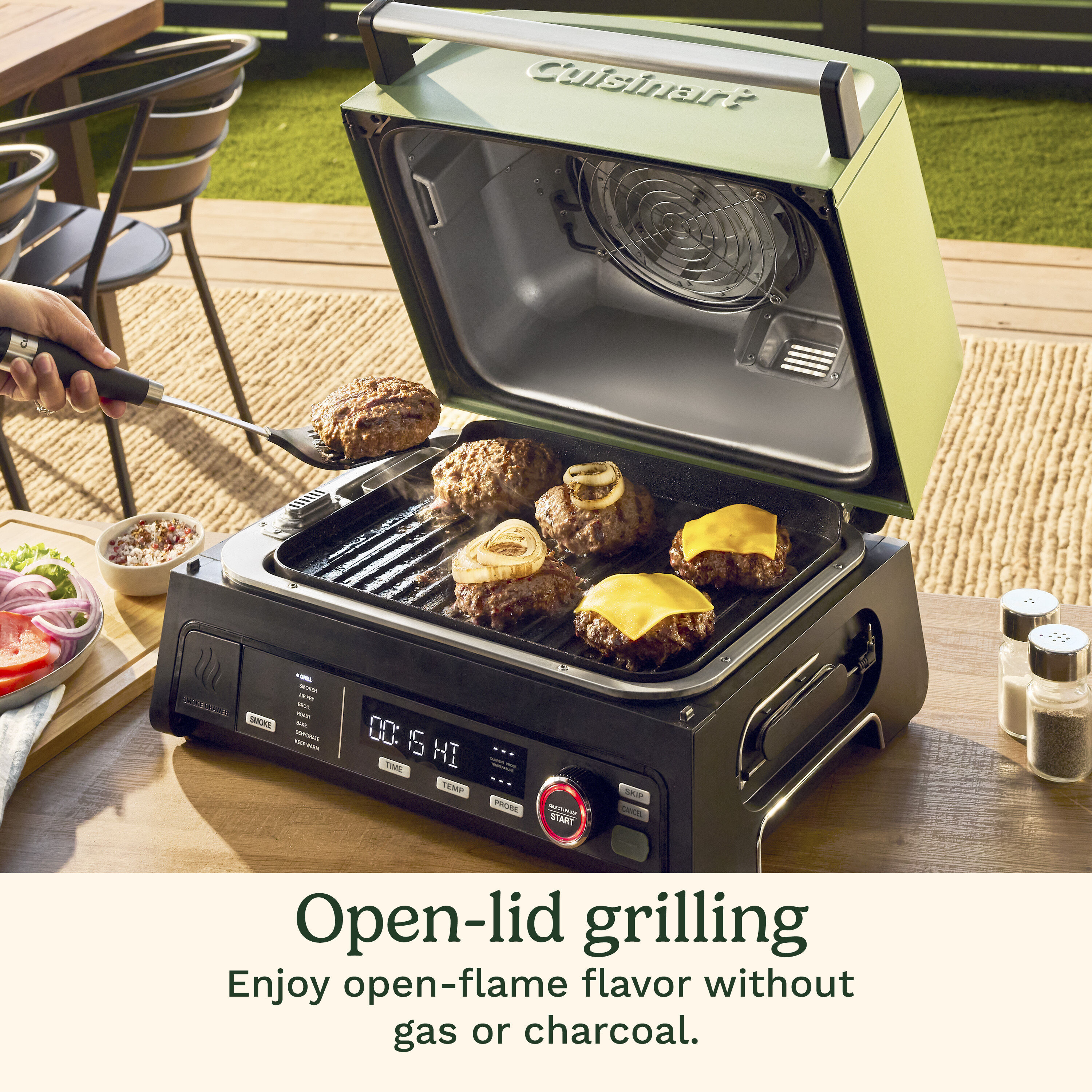 FlavorBoost 8-in-1 Outdoor Electric Grill — Cup - Image 5