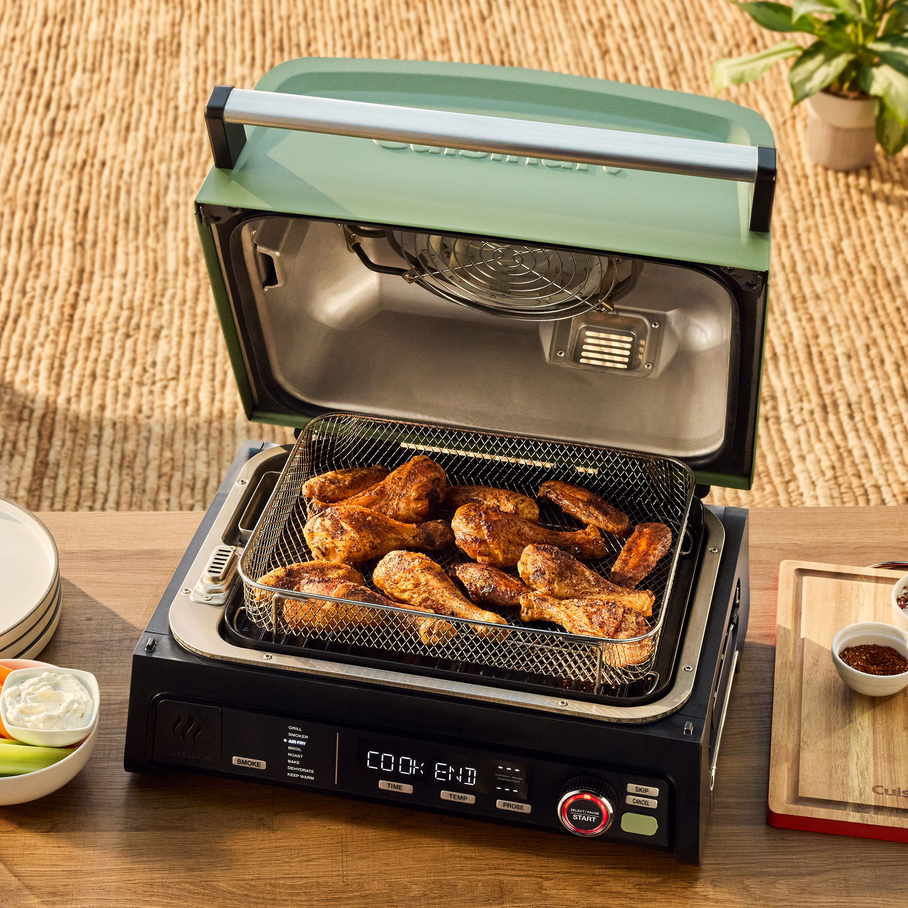 FlavorBoost 8-in-1 Outdoor Electric Grill — Cup - Image 2